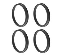 INFINAUTO 84.1mm to 75.1mm Car Wheel Hub Centric Rings Black Polycarbonate Wheels Center Shaft Shock Absorbing Hubrings 4 Pcs