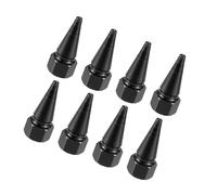 INFINAUTO 8pcs Black Car Spike Wheel Tyre Tire Valve Air Stem Cap Cover Durable Material Stylish Design