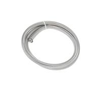INFINAUTO AN6 1 Meter Braided PTFE Stainless Steel Car Oil Fuel Gas Line Hose Durable Material Stylish Design