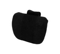 INFINAUTO Car Neck Pillow, Car Seat Headrest Pillow Universal for Neck Back Breathable Suede Memory Foam Black, 1 Pc