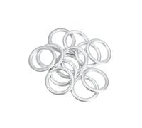 INFINAUTO Car Oil Drain Plug Gaskets, Engine Oil Crush Washer Seals, for Audi A3 2009-2013, Aluminum, No.N0138157, Silver Tone, 12 Pcs Durable Material Stylish Design
