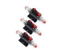 INFINAUTO Car Reset Circuit Breaker Fuse Holder 20A DC 12-48V (Pack of 3) Stylish Design