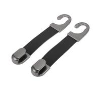 INFINAUTO Car Seat Headrest Hook Interior Accessories for Most Car, SUV, Truck Car Seat Back Organizer Hooks Faux Leather Metal Black 6.69"x1.18"