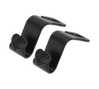 INFINAUTO Car Seat Headrest Hook Interior Accessories for Most Car, SUV, Truck Car Seat Back Organizer Hooks Plastic Rhinestone Sturdy Black 2.4"x1.26"