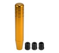 INFINAUTO Car Shift Knob, 18cm Universal for Automatic and Manual Vehicle Gear Shifter Knob with 3 Adapter Aluminum Alloy Gold Tone, 1 Set