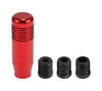 INFINAUTO Car Shift Knob, 8.5cm Universal for Automatic and Manual Vehicle Gear Shifter Knob with 3 Adapter Aluminum Alloy Red, 1 Set