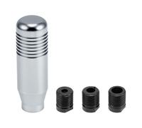 INFINAUTO Car Shift Knob, 8.5cm Universal for Automatic and Manual Vehicle Gear Shifter Knob with 3 Adapter Aluminum Alloy Titanium Tone, 1 Set