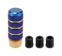 INFINAUTO Car Shift Knob, 9.5cm Universal for Automatic and Manual Vehicle Gear Shifter Knob with 3 Adapter Aluminum Alloy Burnt Blue, 1 Set