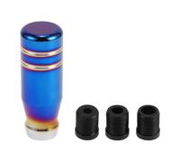 INFINAUTO Car Shift Knob, 9cm Universal for Automatic and Manual Vehicle Gear Shifter Knob with 3 Adapter Aluminum Alloy Burnt Blue, 1 Set