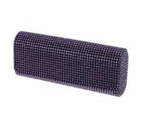 INFINAUTO Car Sunglasses Case Magnetic Universal Eyeglasses Holder Storage Box Leather,Rhinestones Purple 16x7.5cm 1 Pcs
