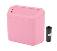 INFINAUTO Car Trash Can Car Door 6.3" Length 2.8" Width 5.5" Height Auto Trash Bin Plastic Pink Hanging