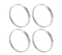INFINAUTO Car Wheel Hub Centric Rings OD 100.1mm to ID 93.1mm Wheels Center Shaft Shock Absorbing Hubrings Aluminum Alloy Silver Tone Durable