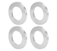 INFINAUTO Car Wheel Hub Centric Rings OD 108.1mm to ID 67.1mm Wheels Center Shaft Shock Absorbing Hubrings Aluminium Alloy Silver Tone Durable
