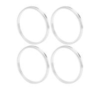 INFINAUTO Car Wheel Hub Centric Rings OD 110.1mm to ID 100.1mm Wheels Center Shaft Shock Absorbing Hubrings Aluminium Alloy Silver Tone Durable
