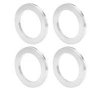 INFINAUTO Car Wheel Hub Centric Rings OD 110.1mm to ID 78.1mm Wheels Center Shaft Shock Absorbing Hubrings Aluminium Alloy Silver Tone Durable