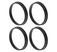 INFINAUTO Car Wheel Hub Centric Rings OD 71.6mm to ID 66.1mm Wheels Center Shaft Shock Absorbing Hubrings Polycarbonate Black Durable