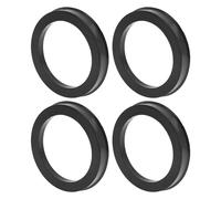 INFINAUTO Car Wheel Hub Centric Rings OD 74.1mm to ID 56.6mm Wheels Center Shaft Shock Absorbing Hubrings Polycarbonate Black Durable