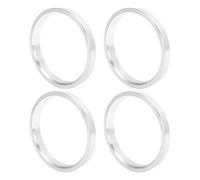 INFINAUTO Car Wheel Hub Centric Rings OD 79.6mm to ID 70.6mm Wheels Center Shaft Shock Absorbing Hubrings Aluminium Alloy Silver Tone Durable