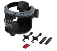 INFINAUTO Cup Holder, 2.95" Car Universal Car Air Vent Cup Holder with Hook Plastic Black Gray, 1 Pc