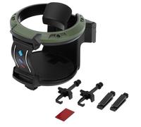 INFINAUTO Cup Holder, 2.95" Car Universal Car Air Vent Cup Holder with Hook Plastic Black Green, 1 Pc