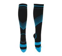 INFINAUTO Cycling Socks Shock Absorption Breathable Sweat Absorption Outdoor Bike Socks Blue Large Size Neutral and Universal 1 Pair