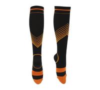 INFINAUTO Cycling Socks Shock Absorption Breathable Sweat Absorption Outdoor Bike Socks Orange Size l Neutral and Universal 1 Pair