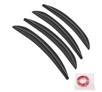 INFINAUTO Front Left Front Right Rear Left Rear Right Fender Flares 4 Pcs Black-25cm Wheel Arch Protection Strips ABS Wheel Arch Trim Strips