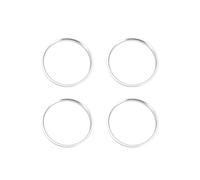 INFINAUTO Hub Centric Rings 106 to 100.1mm Aluminum Alloy Silver Tone 4pcs