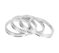 INFINAUTO Hub Centric Rings, 65.1mm ID to 72.6mm OD Vehicle Wheel Hubrings Aluminum Alloy, 4 Pcs