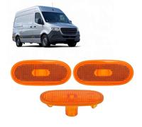 INFINAUTO LED Side Marker Light Housing for Mercedes-Benz Sprinter W906 2006-2017 for VW Crafter 06-16 Side Fender Marker Repeater Position Lamp Lateral Housing A0038202956/2E0945061C 3 Pcs