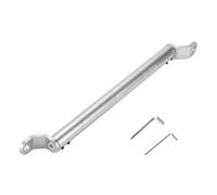 INFINAUTO Motorcycle Cross Bar, Mirror Mount 34cm / 13.39" Motorcycle Handlebar Extension with Small Wrench Silver Tone, 1set