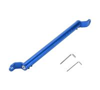 INFINAUTO Motorcycle Cross Bar, Mirror Mount 34cm / 13.39" Motorcycle Handlebar Extension with Small Wrench Blue, 1set