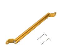 INFINAUTO Motorcycle Cross Bar, Mirror Mount 34cm / 13.39" Motorcycle Handlebar Extension with Small Wrench Gold Tone, 1set