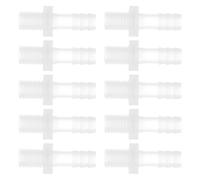 INFINAUTO Plastic Hose Barb Fittings, 5/16" Barb M10 External Thread Adapter Connector PP Clear, 10 Pcs