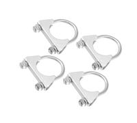 INFINAUTO Round U Bolt Muffler Exhaust Clamps for Car / 1.75" ID 45mm / 4 Pcs Stylish Design
