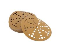 INFINAUTO Sanding Discs, 6" 49 Hole 800 Grit Automotive Repair Round Hook and Loop Sandpaper Aluminum Oxide, Paper Base Yellow, 20 Pcs