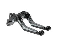 INFINAUTO Short Long Brake Clutch Levers for Kawasaki ER-5 2004-2005 Adjustable Motorcycle Handlebar Brake Lever Aluminum Alloy Black Head Titanium Handle
