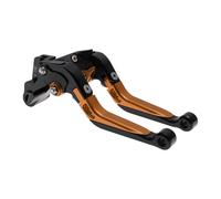 INFINAUTO Short Long Brake Clutch Levers for Kawasaki VERSYS 650 2015-2023 Adjustable Motorcycle Handlebar Brake Lever Aluminum Alloy Black Head Orange Handle