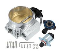 INFINAUTO Throttle Body Assembly, 102mm Car Throttle Body Actuator Aluminum Alloy Silver Tone, 1 Set