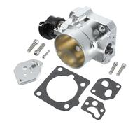 INFINAUTO Throttle Body Assembly, 64mm Auto Throttle Body Actuator Aluminum Alloy Silver Tone, 1 Set