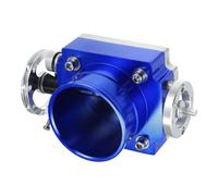 INFINAUTO Throttle Body Assembly, 80mm Car Throttle Body Actuator Aluminum Alloy Silver Tone Blue, 1 Pcs
