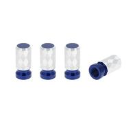 INFINAUTO Tire Valve Stem Caps 7x24mm for Car Truck Motorbike Bicycle Tyre Valve Dust Covers Aluminum Alloy Blue Decorative
