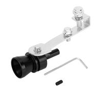 INFINAUTO Turbo Sound Muffler Pipe Whistle, Rear Tailpipe M Car Motorcycle Roar Maker Aluminum Black, 1 Set