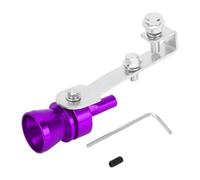 INFINAUTO Turbo Sound Muffler Pipe Whistle, Rear Tailpipe M Car Motorcycle Roar Maker Aluminum Purple, 1 Set