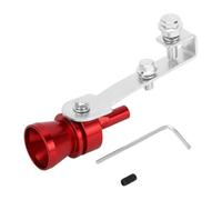 INFINAUTO Turbo Sound Muffler Pipe Whistle, Rear Tailpipe M Car Motorcycle Roar Maker Aluminum Red, 1 Set