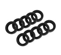 INFINAUTO Universal Oil Seal TC Double Lip W Steel Spring Seal Ring Rotary Shaft Seal 15x22x5mm High Pressure NBR Rubber Black 10 Pcs