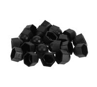 INFINAUTO Wheel Lug Nut Bolt Exterior 21mm Rims Tire Nut Screws Dust Cap Cover Nut Protector Plastic Black