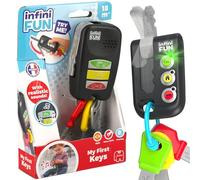 Infini Fun My First Keys Imitation Game for Kids, Toy Car Keys for Imaginative Play, Ultra-Realistic Pretend Kids Play Set, Fake Keys, Discover Colours & Sounds, For Kids Ages 18 Months Plus