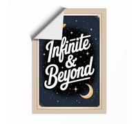 Infinite and Beyond Vintage Unframed Wall Art Print A2 (59.4×42cm), Wall Decor for Living Room, Bedroom, Office & Home, Art Gift