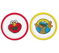 infinite by GEDA LABELS Sesame Street Vintage Kids Plates PP Set of 2 21.5 cm